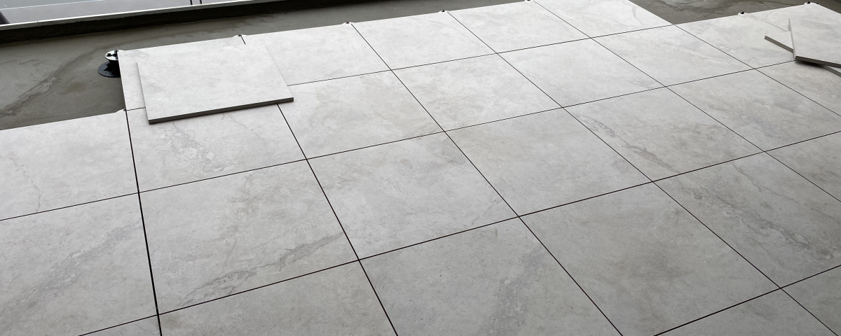 Ray Tiling installed a tiled deck using nurajacks in north shore