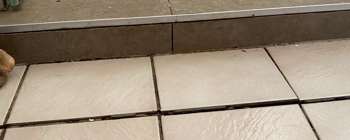 Shower tiles are loos and moving