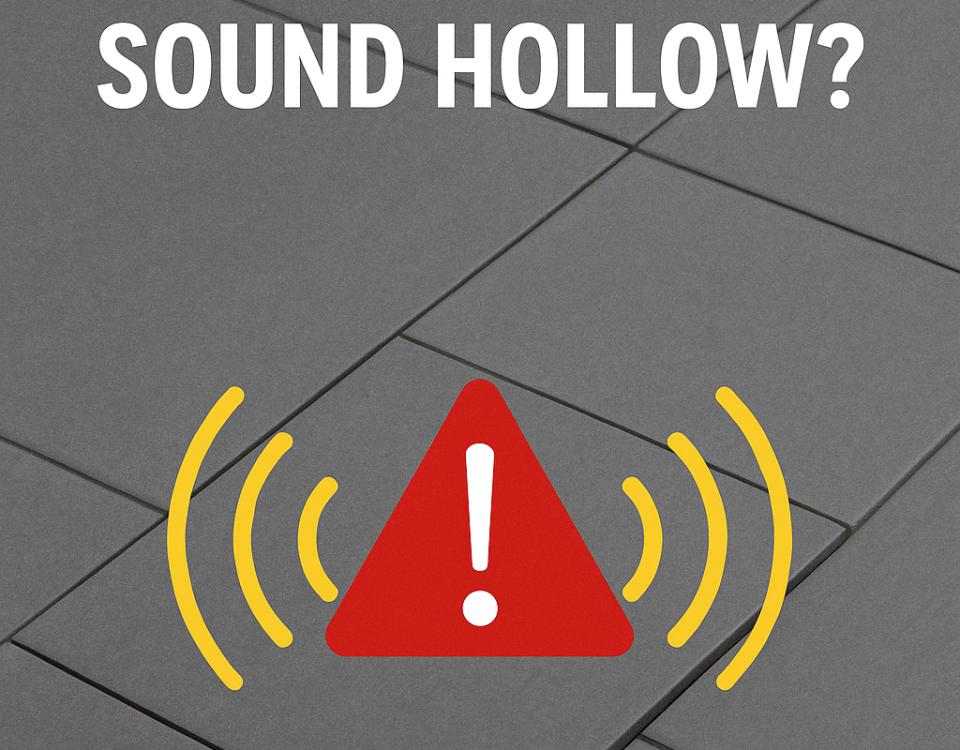 tiles sound hollow
